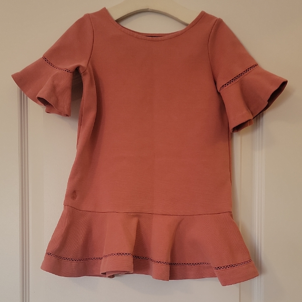 Polo by Ralph Lauren Coral Ruffle Sleeve Dress